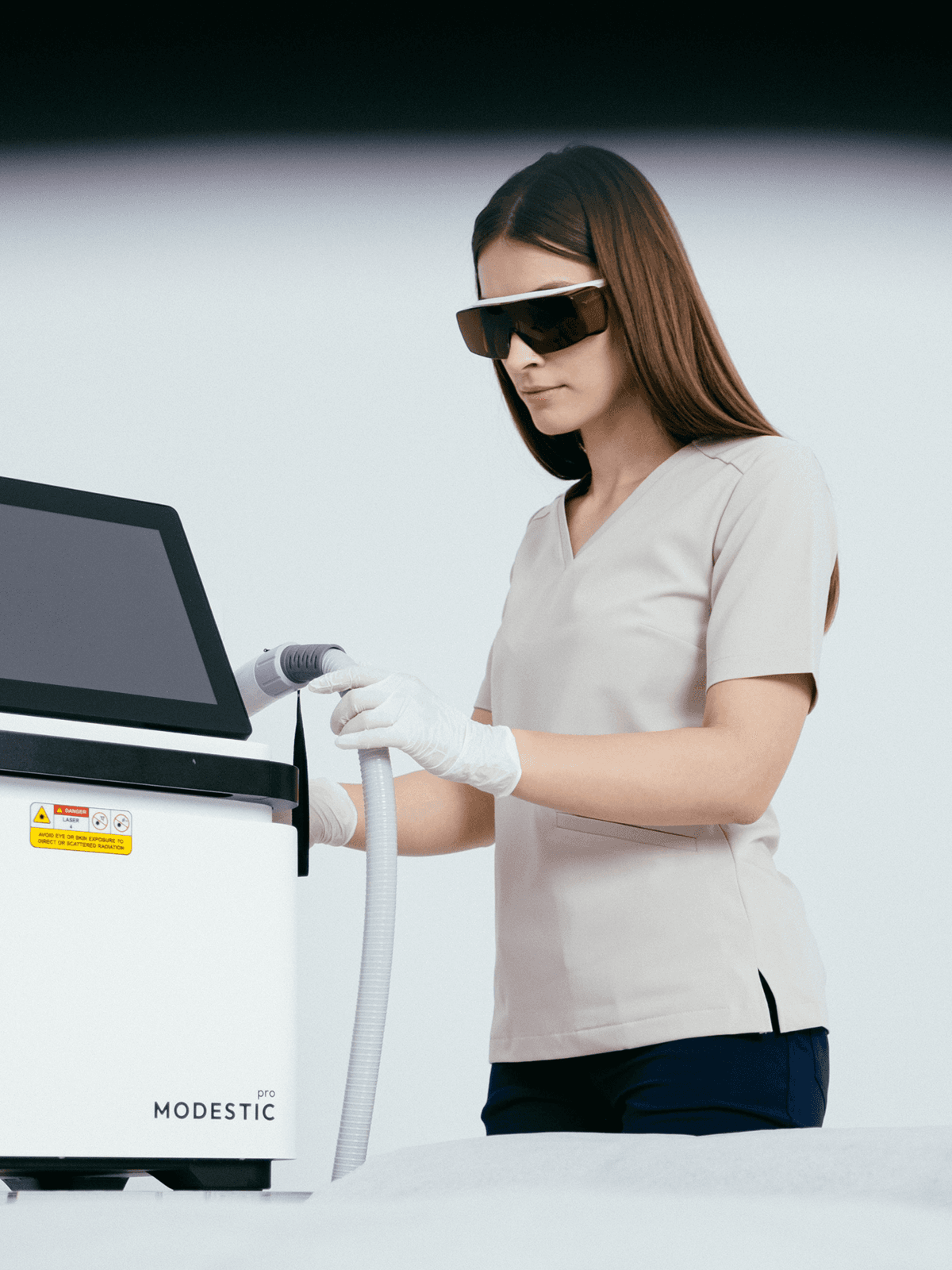 Modestic Pro laser treatment in a salon