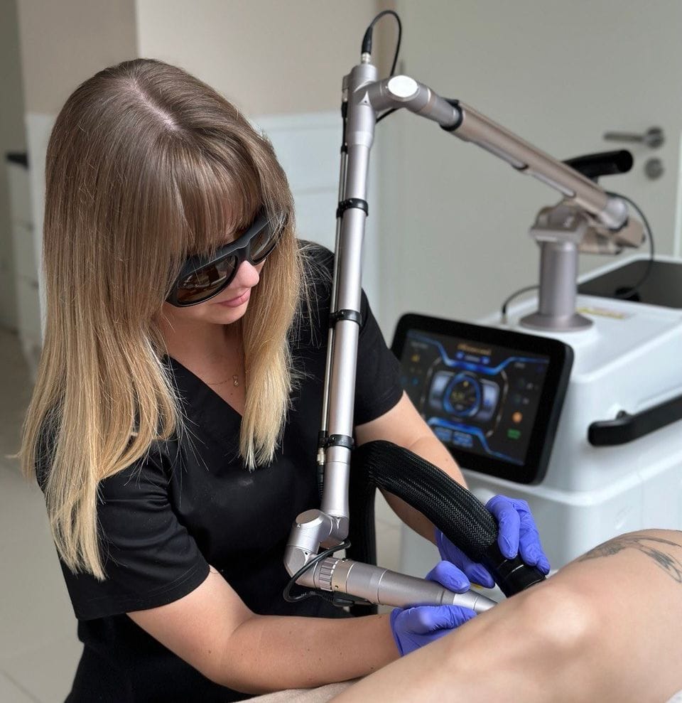 Zabieg usuwania pigmentu laserem w gabinecie