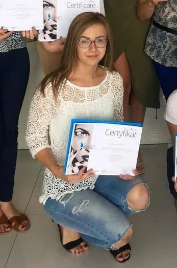 Permanent make-up training certificate, 2016