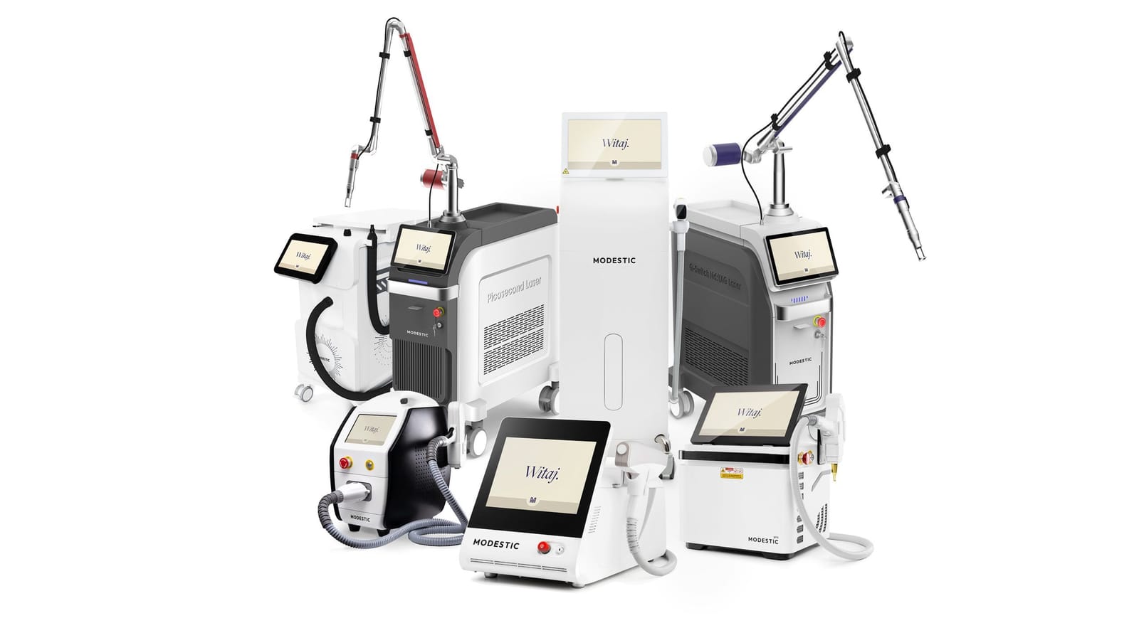 The line-up of more powerful Modestic lasers