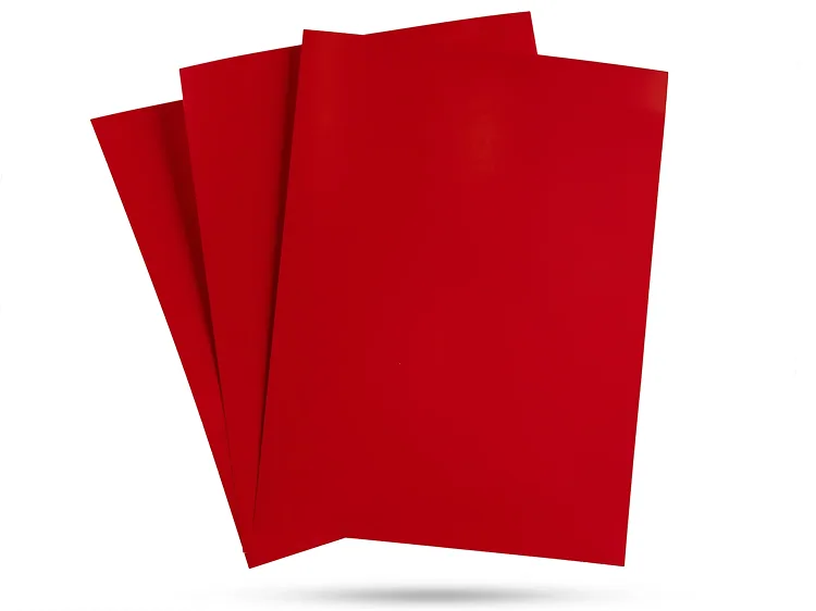 Cards for selecting the laser spot size (black and red)