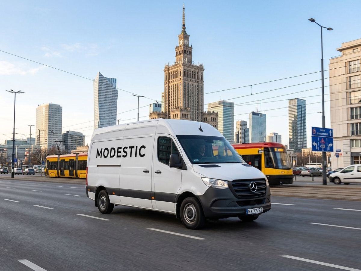 Modestic van — laser delivered to the salon door