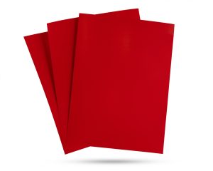 Package of laser spot size selection cards (red / pink)