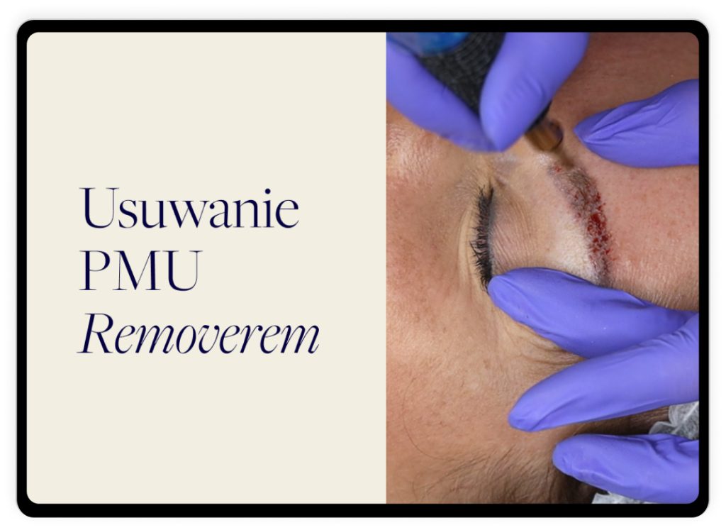 usuwanie makijażu permanentnego removerem