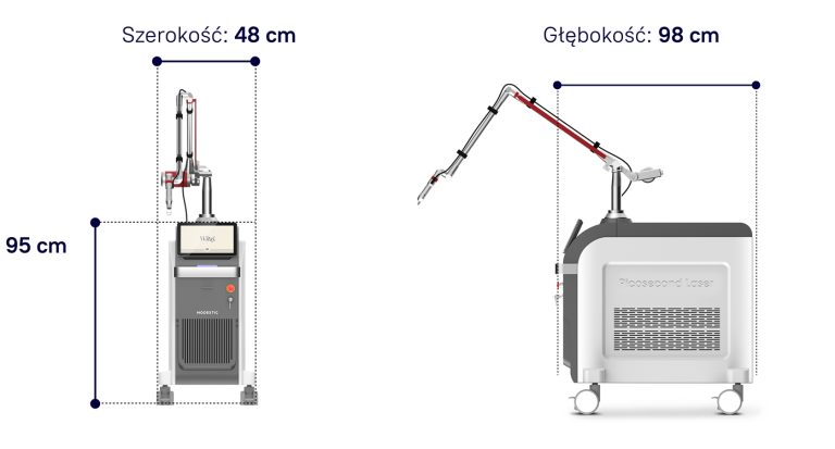 Laser pikosekundowy Do usuwania tatuażu i makijażu permanentnego Modestic Pico