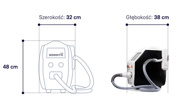 laser do usuwania makijaży permanentnych i tatuaży modestic nova