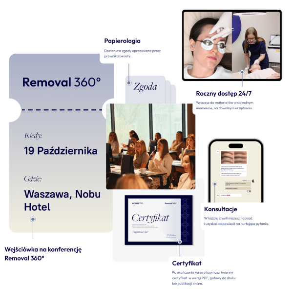 Szkolenie stacjonarne z usuwania tatuażu i makijażu permanentnego – Kristina Malinina prowadzi wykład dla uczestniczek